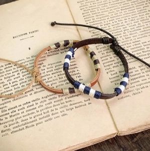 Yoga Handmade Simple Woven Cotton Rope Bracelet